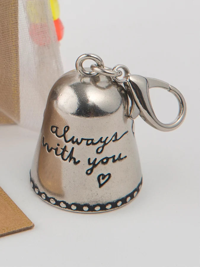 Natural Life Blessing Bell in zinc alloy on a keepsake message card — view 4