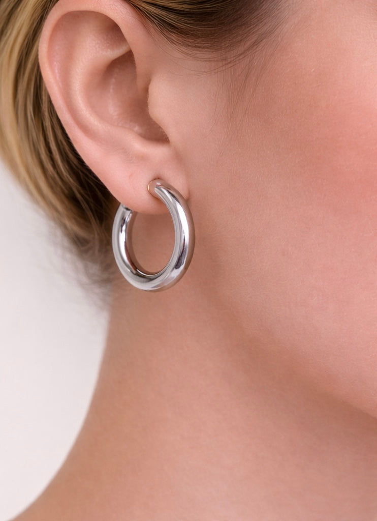 Zenzii Metal Hoops Shiny Finish