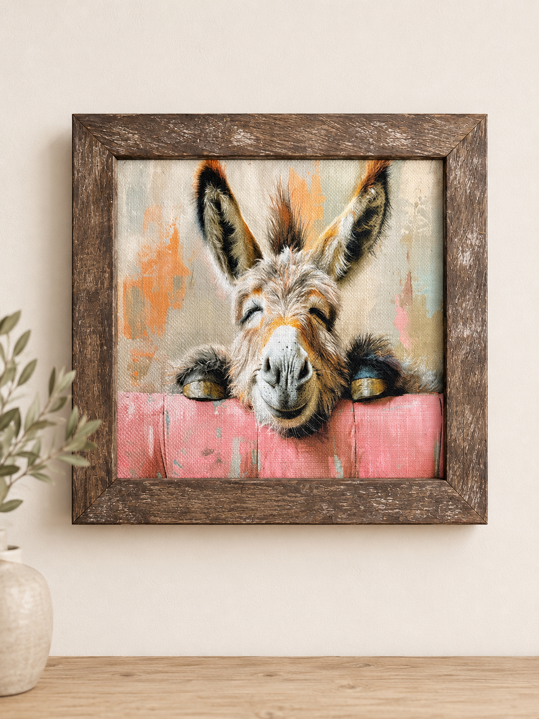 Wood Frame Animal Prints
