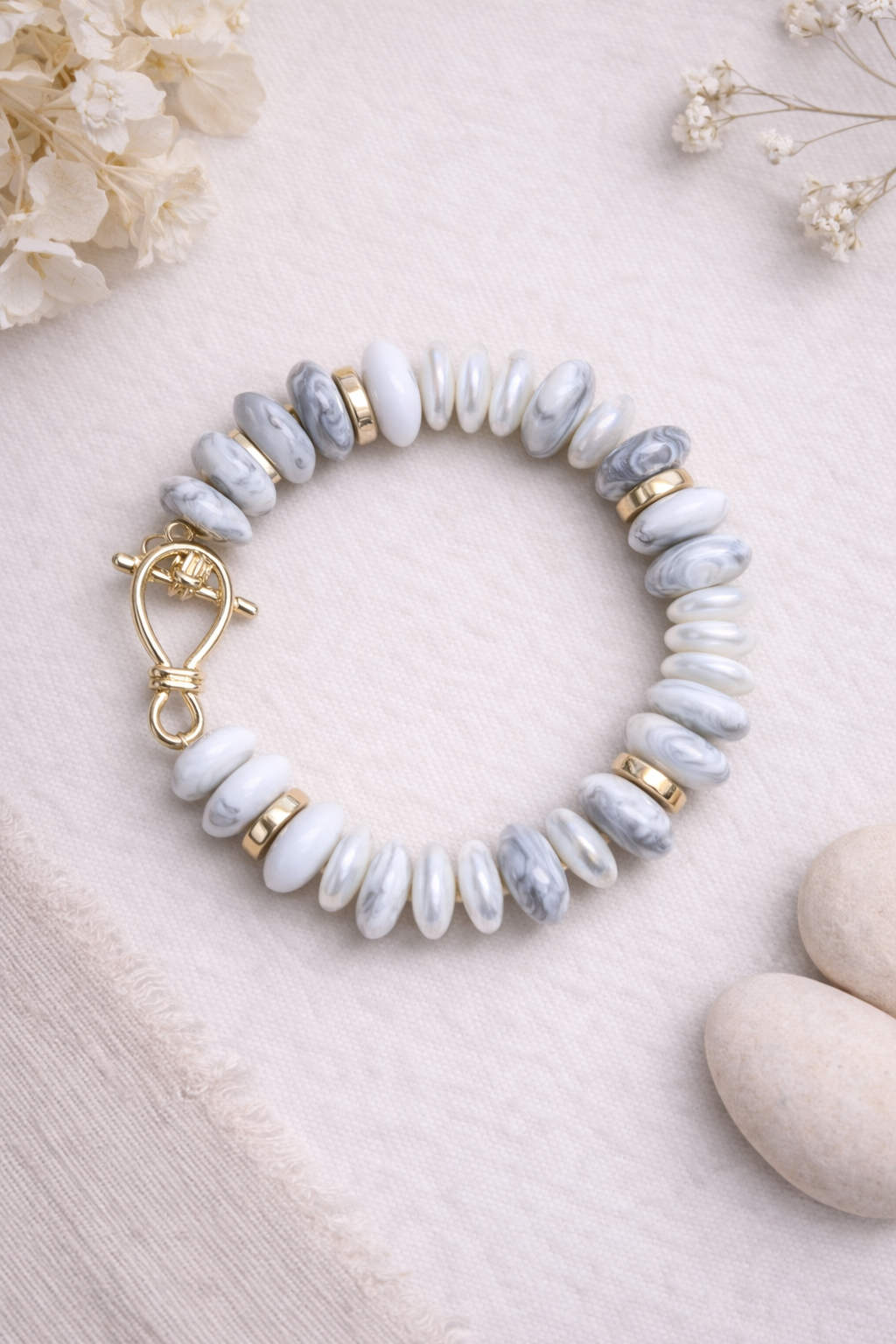Stretch Toggle Beaded Bracelet