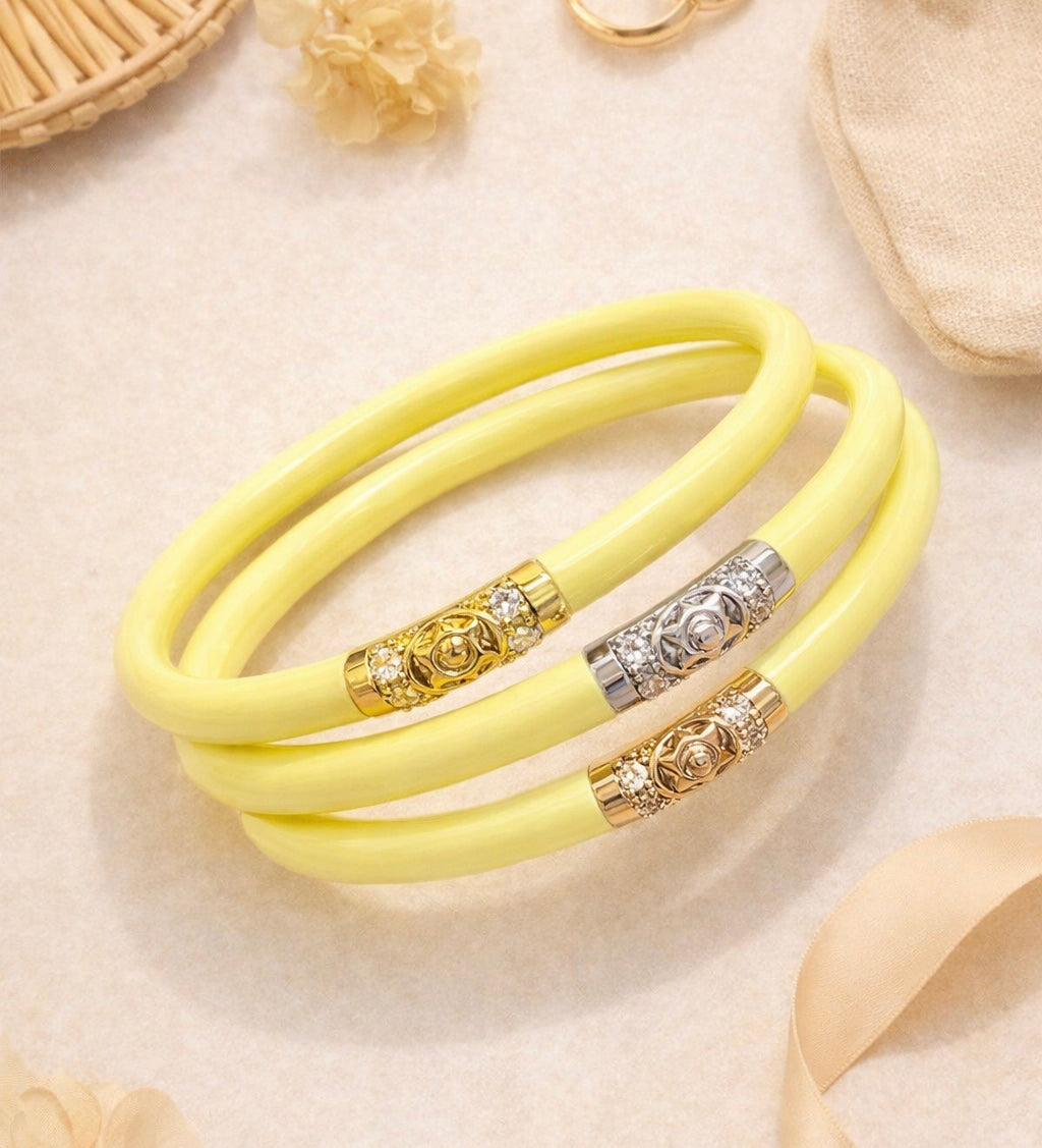 Budha Girl Three Kings All Weather Bangles® - Butter