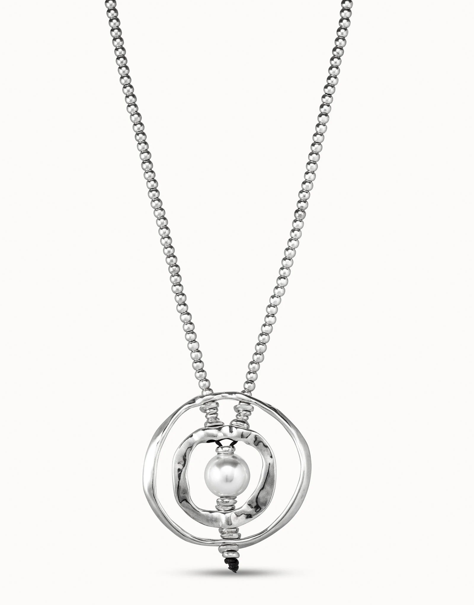 Uno de 50 Long pendant necklace with pearl