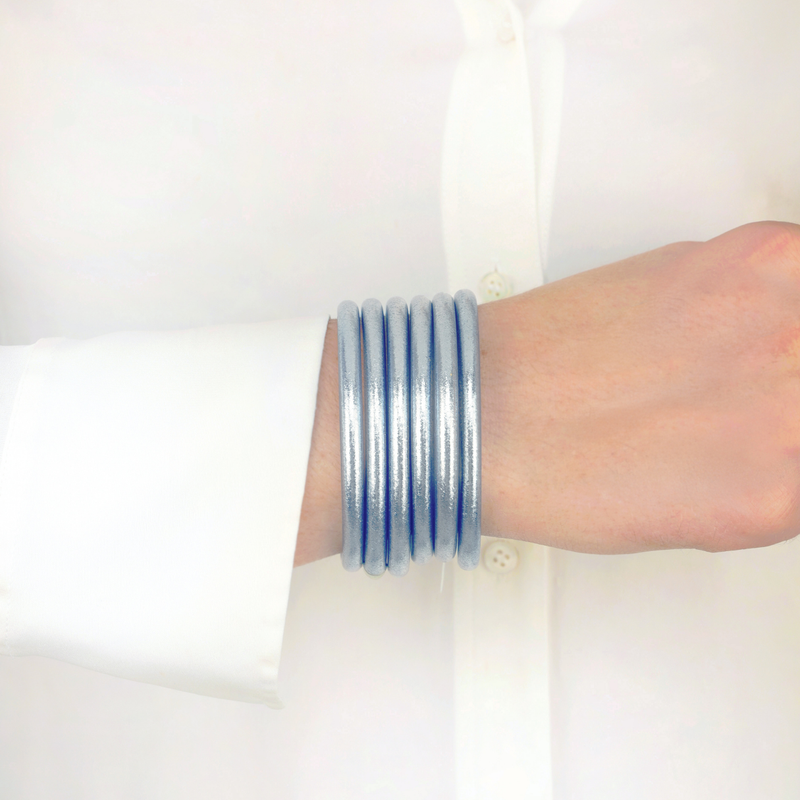 Budha Girl Celeste All Weather Bangles® (AWB®) - Set of 6