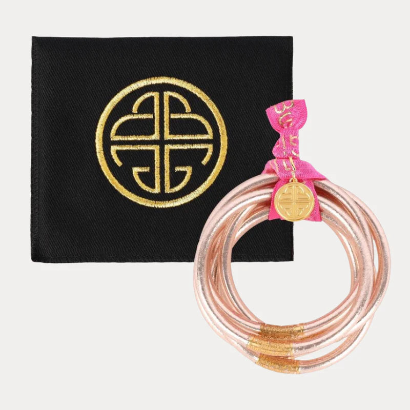 Budha Girl Champagne All Weather Bangles® (Set of 6) - Serenity Prayer