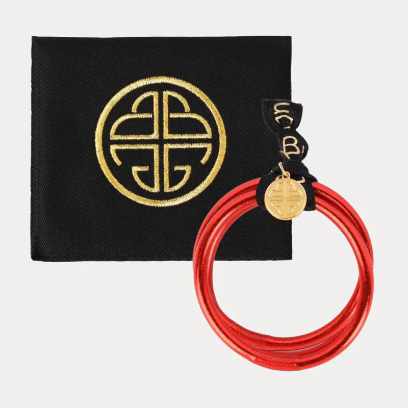 Budha Girl Crimson All Weather Bangles® (Set of 3) - Serenity Prayer