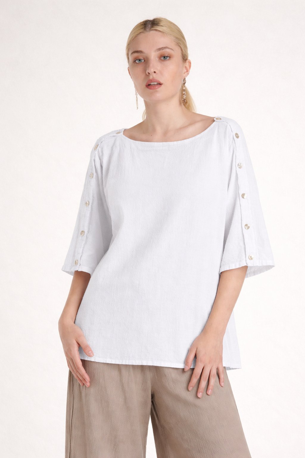 Oh My Gauze Snow Saint Gauze Top