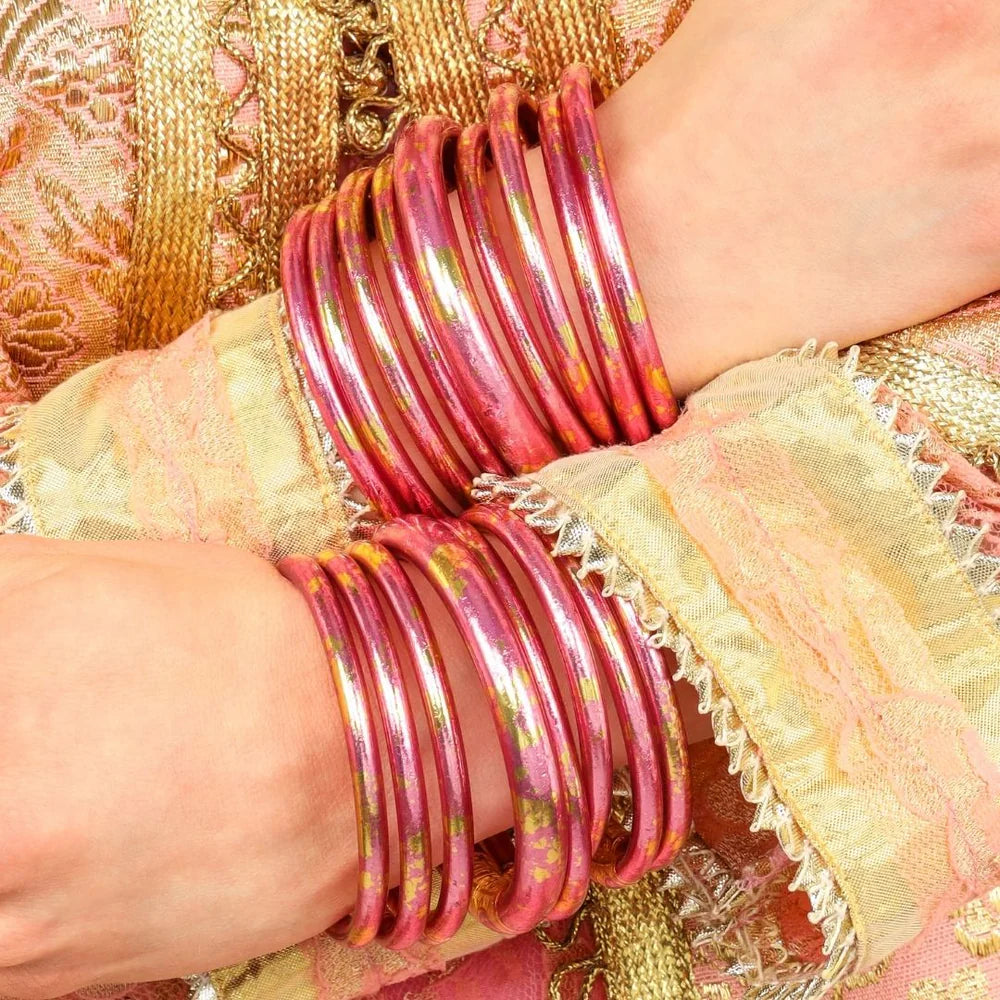 Budha Girl KOI Rose All Weather Bangles® (AWB®) - Set of 4