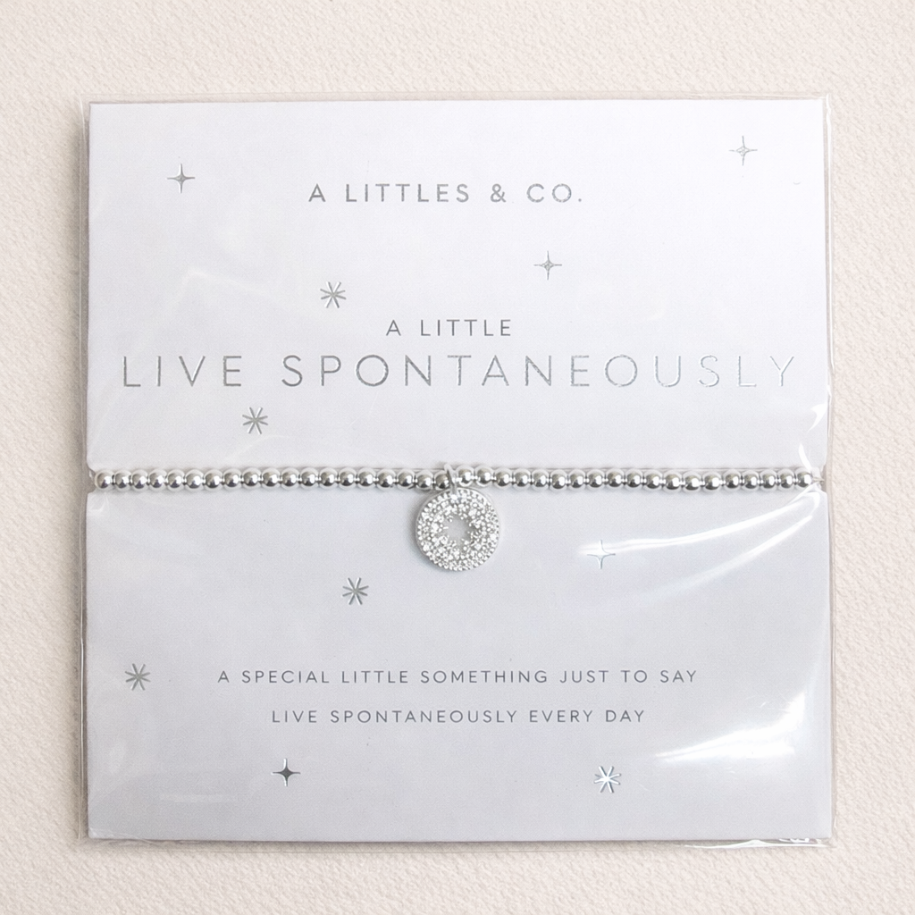 A Little 'Live spontaneously' Bracelet