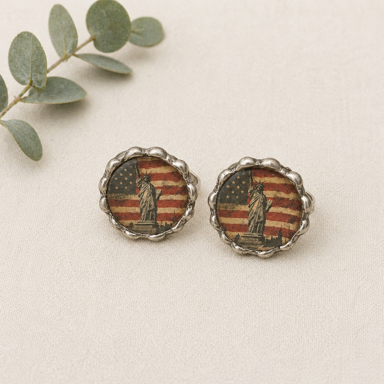 Patriotic Stretch Rings