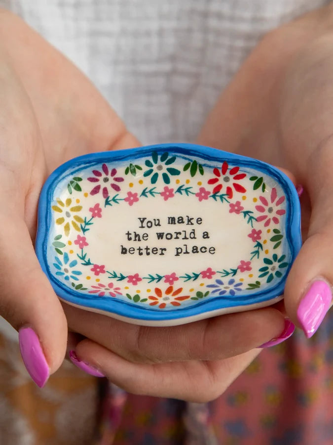 Natural Life Mini Artisan Trinket Dish You Are Loved