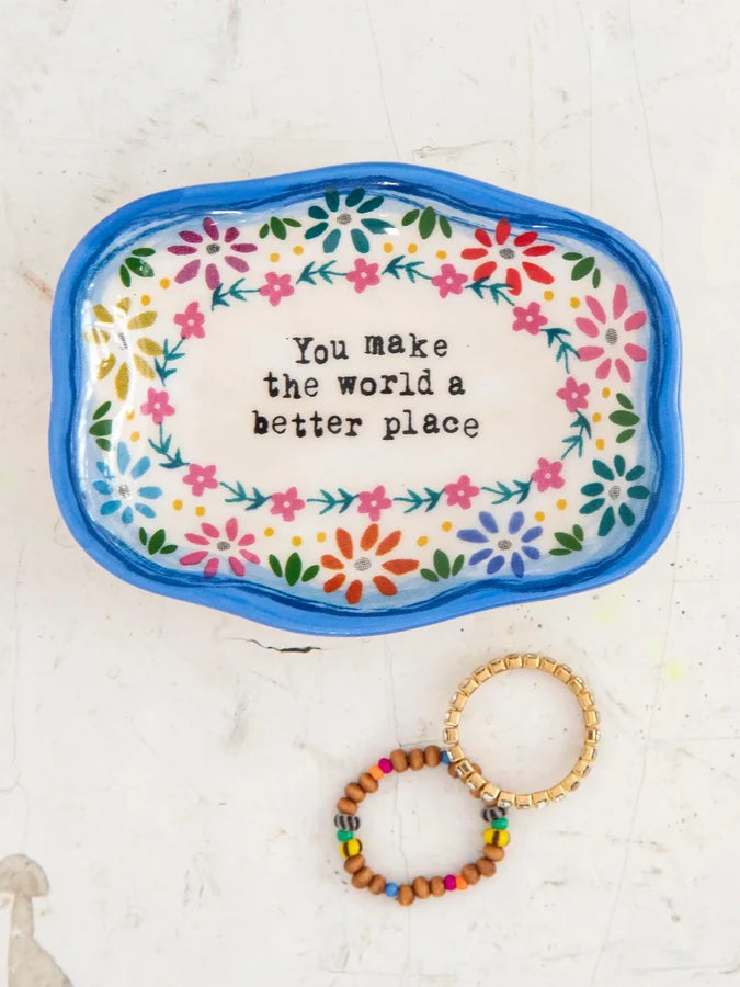 Natural Life Mini Artisan Trinket Dish You Are Loved