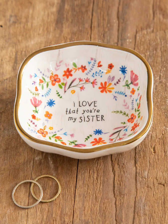 Natural Life Antiqued Trinket Bowl