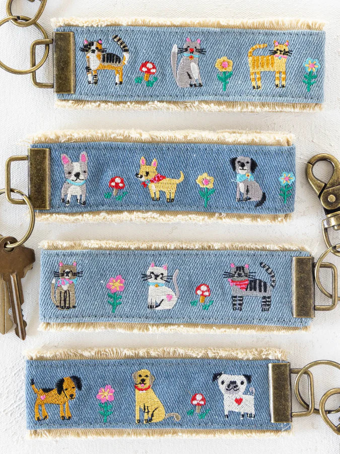 Natural Life Embroidered Key Chain