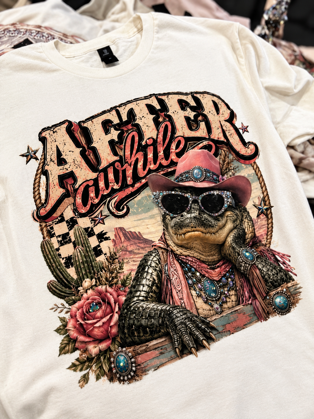 After Awhile Crocodile Bling T-shirt