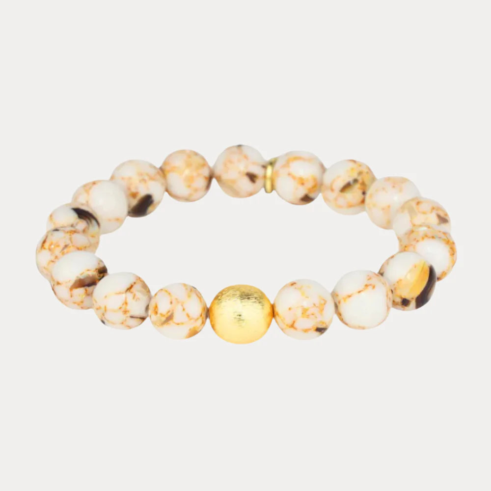 Budha Girl Marble Beaded Bracelet