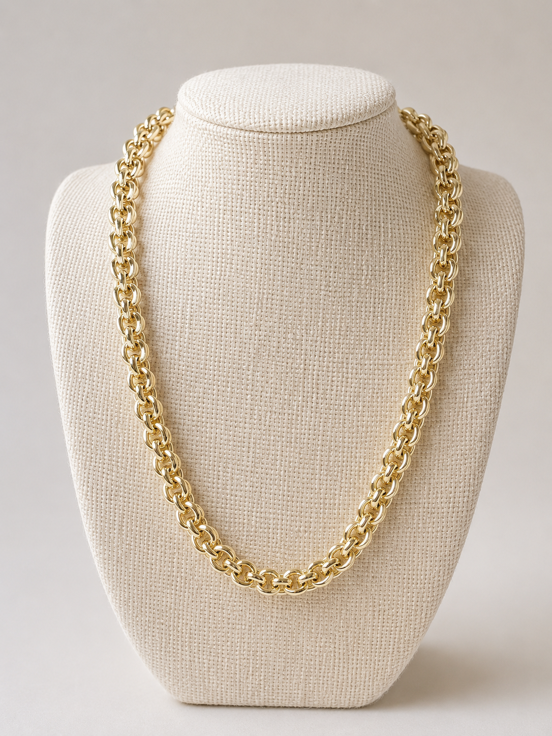 Gold Thick Link Chain Necklace Necklace