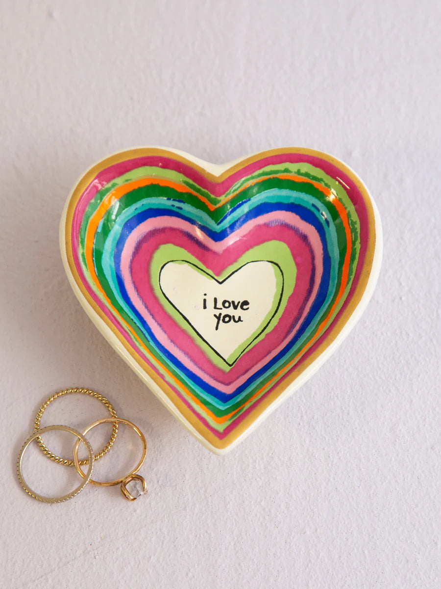 Natural Life Heart Trinket Dish