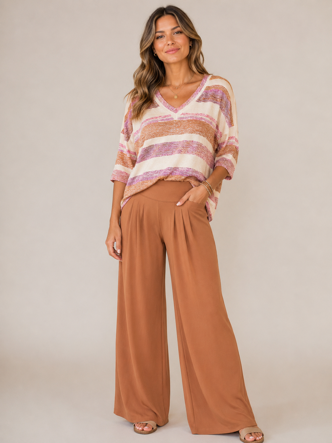 Flowy Pant - Desert Sand