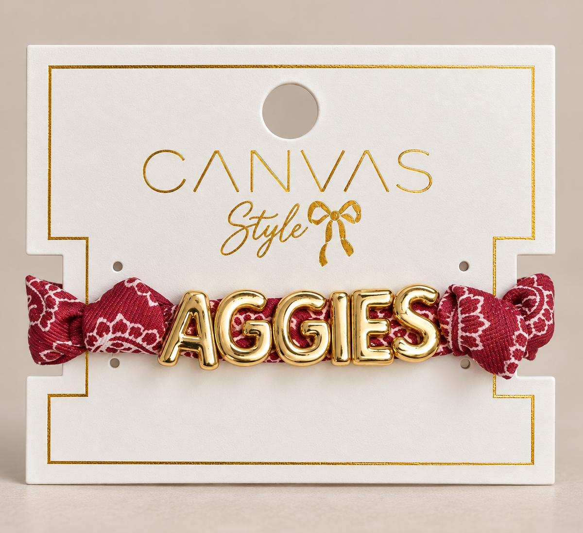 Canvas Texas A&M Aggies Bandana Slider Bracelet