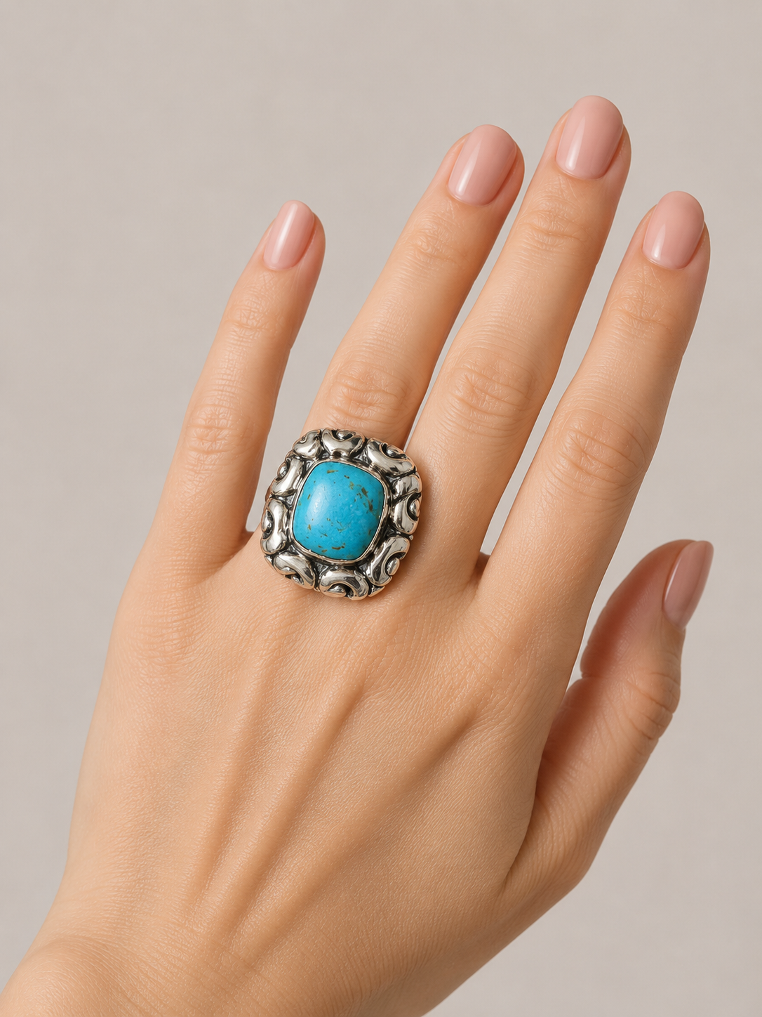 Dian Malouf Kingman Turquoise RS8493