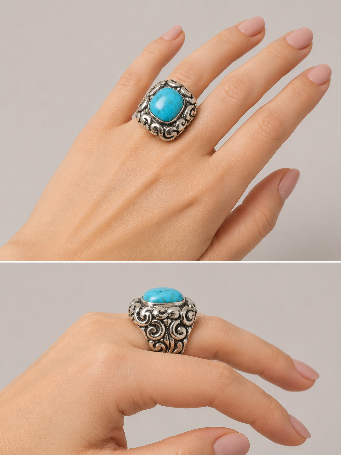 Dian Malouf Kingman Turquoise RS8493