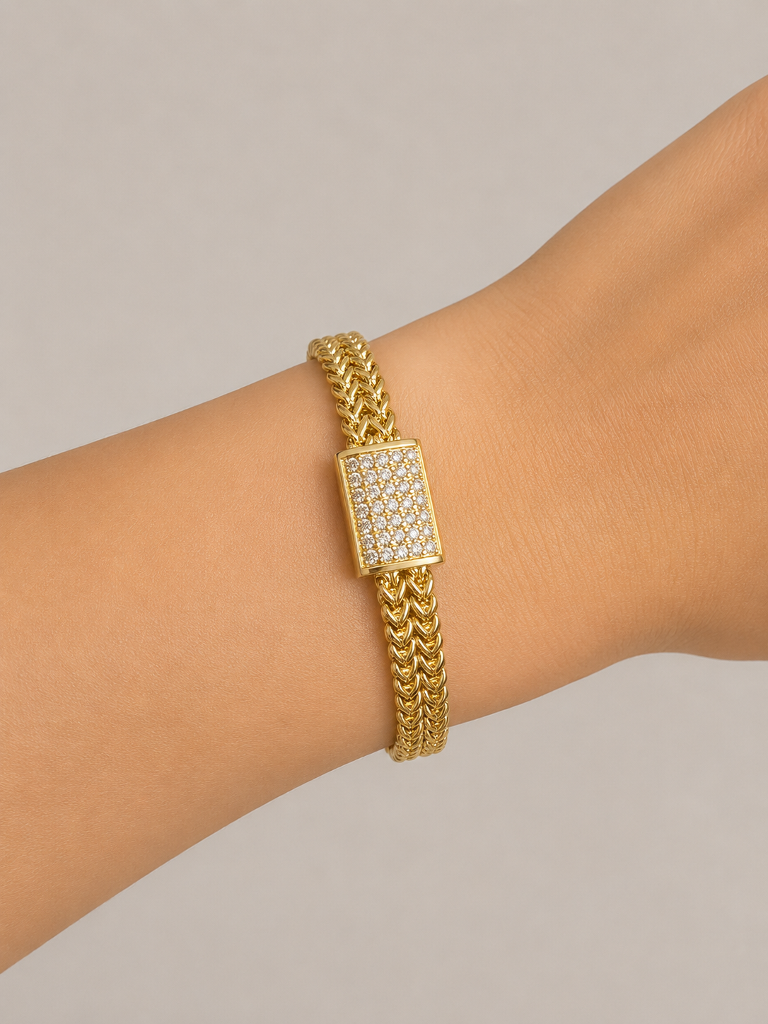 Pave Clasp Magnetic Bracelet