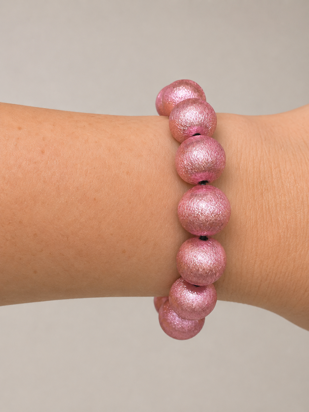 Taylor Shaye Brushed Bracelet - Light Pink 14mm
