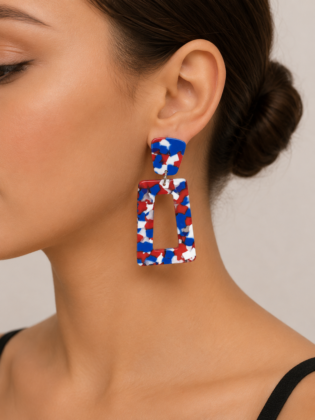 Kennedy Red, White, and Blue Earrings