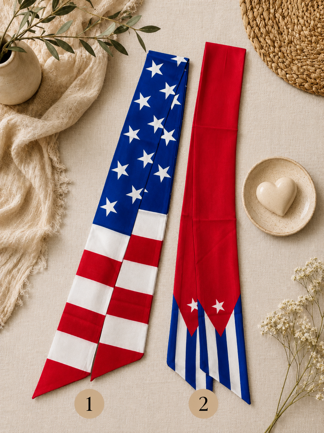 Patriotic Twilly Scarf Assortment