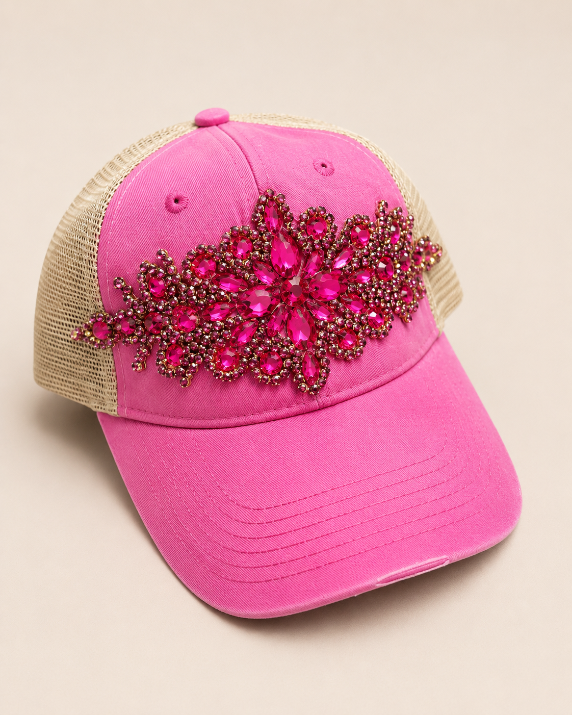 Crystal Bling Vintage Baseball Cap