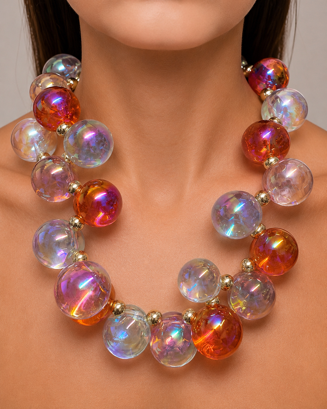 Bubble Beaded Necklace