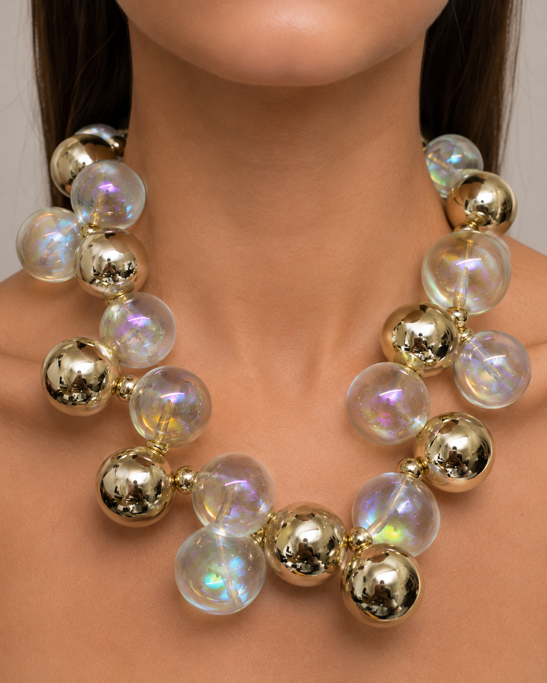 Bubble Beaded Necklace