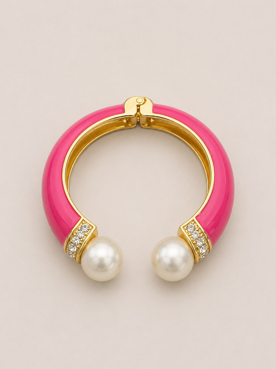 Enamel Pearl Bangle