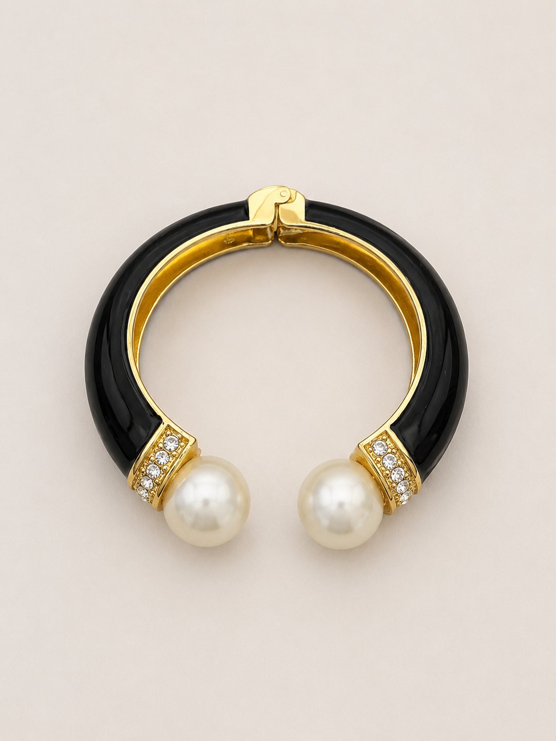 Enamel Pearl Bangle