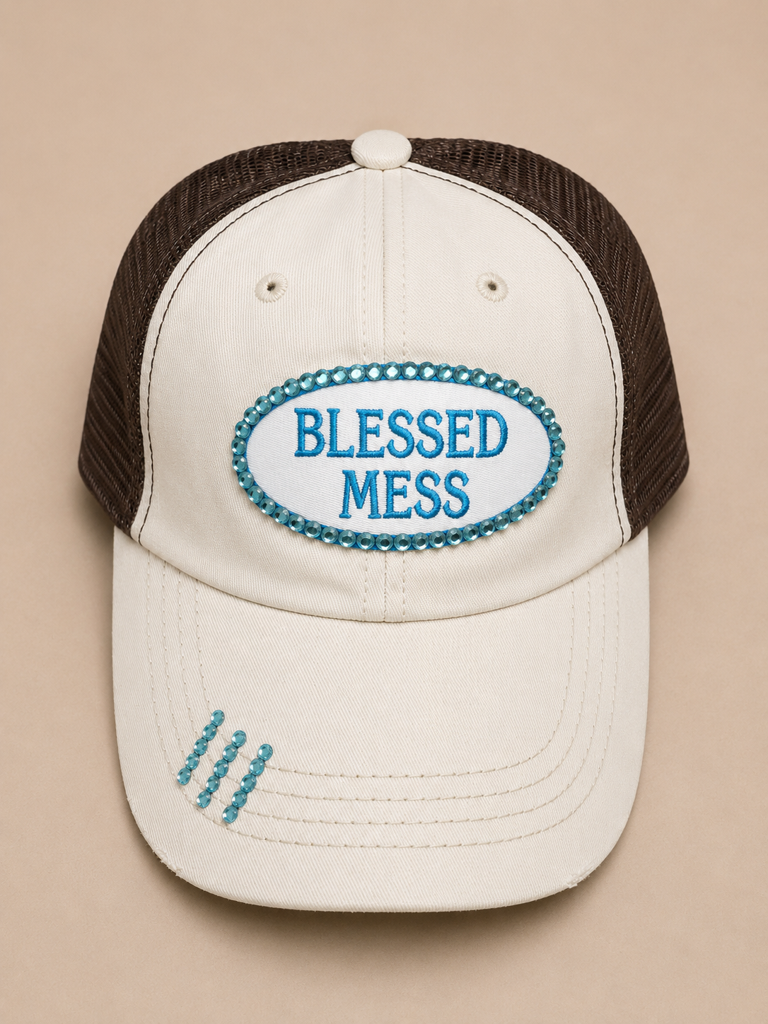 Blessed Mess Bling Cap