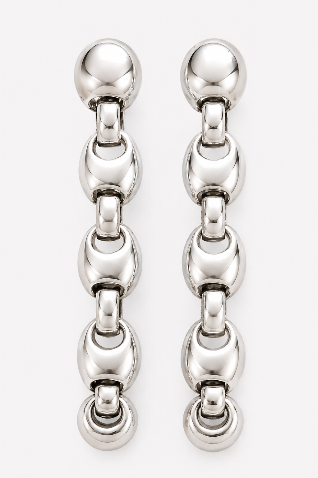 Uno de 50 Sterling Bead Link Drop Earring — view 3