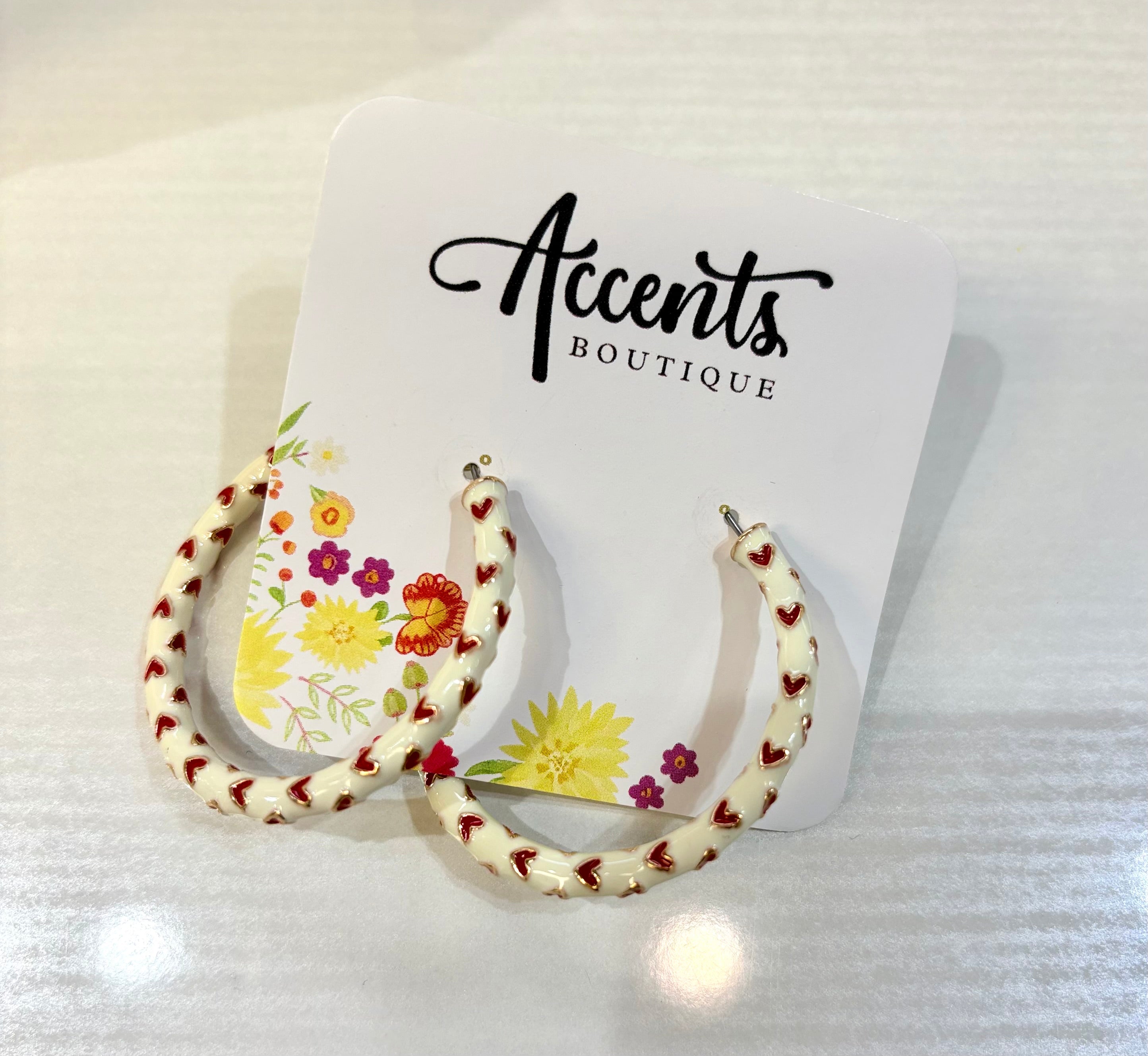 Heart Hoop Earrings