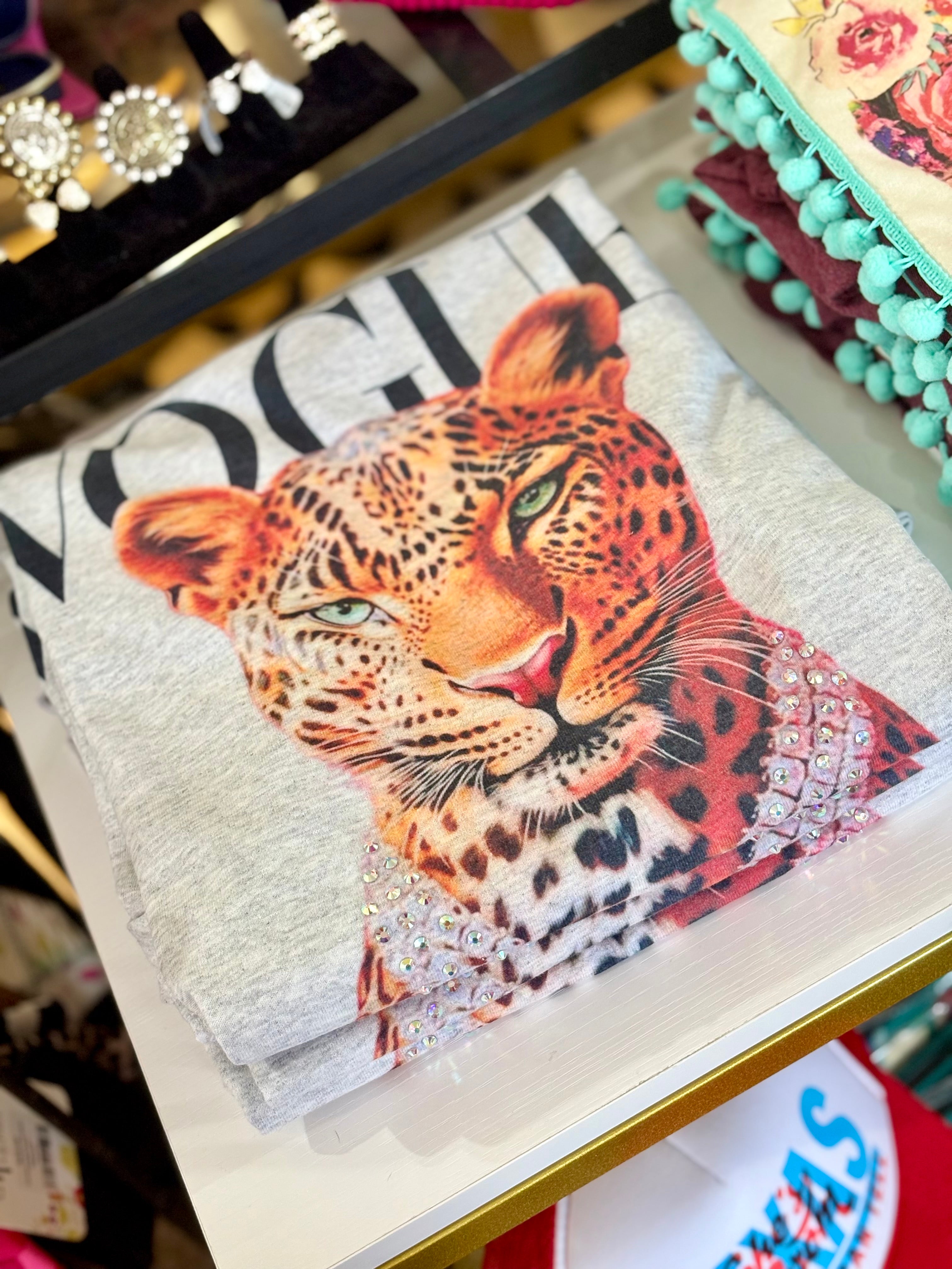 Leopard Vogue Bling Tee