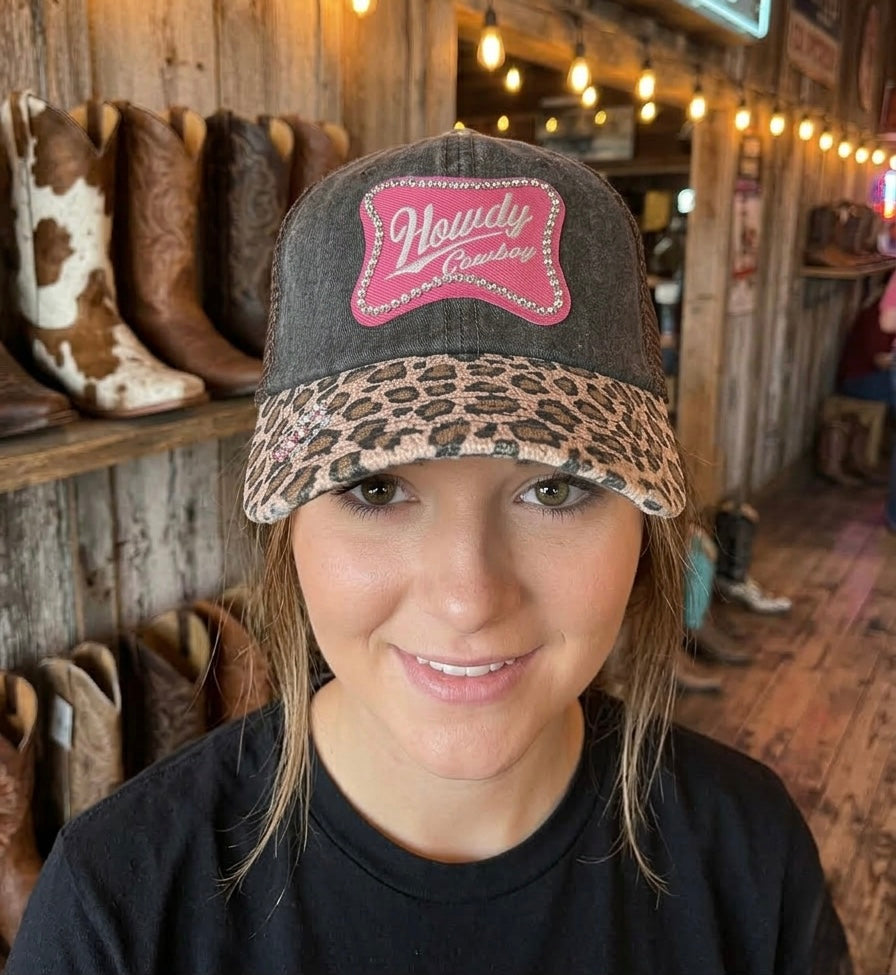 Howdy Cowboy Bling Cap