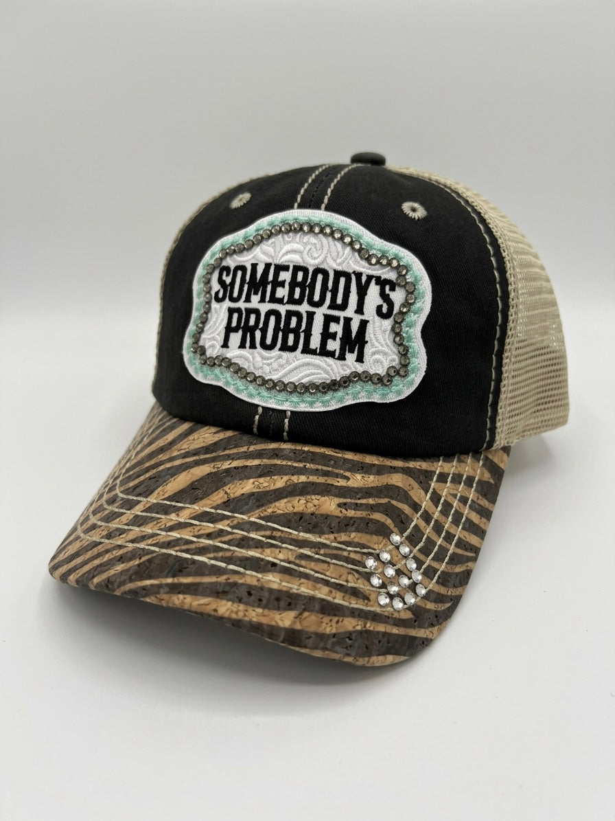 Somebody's Problem Bling Cap