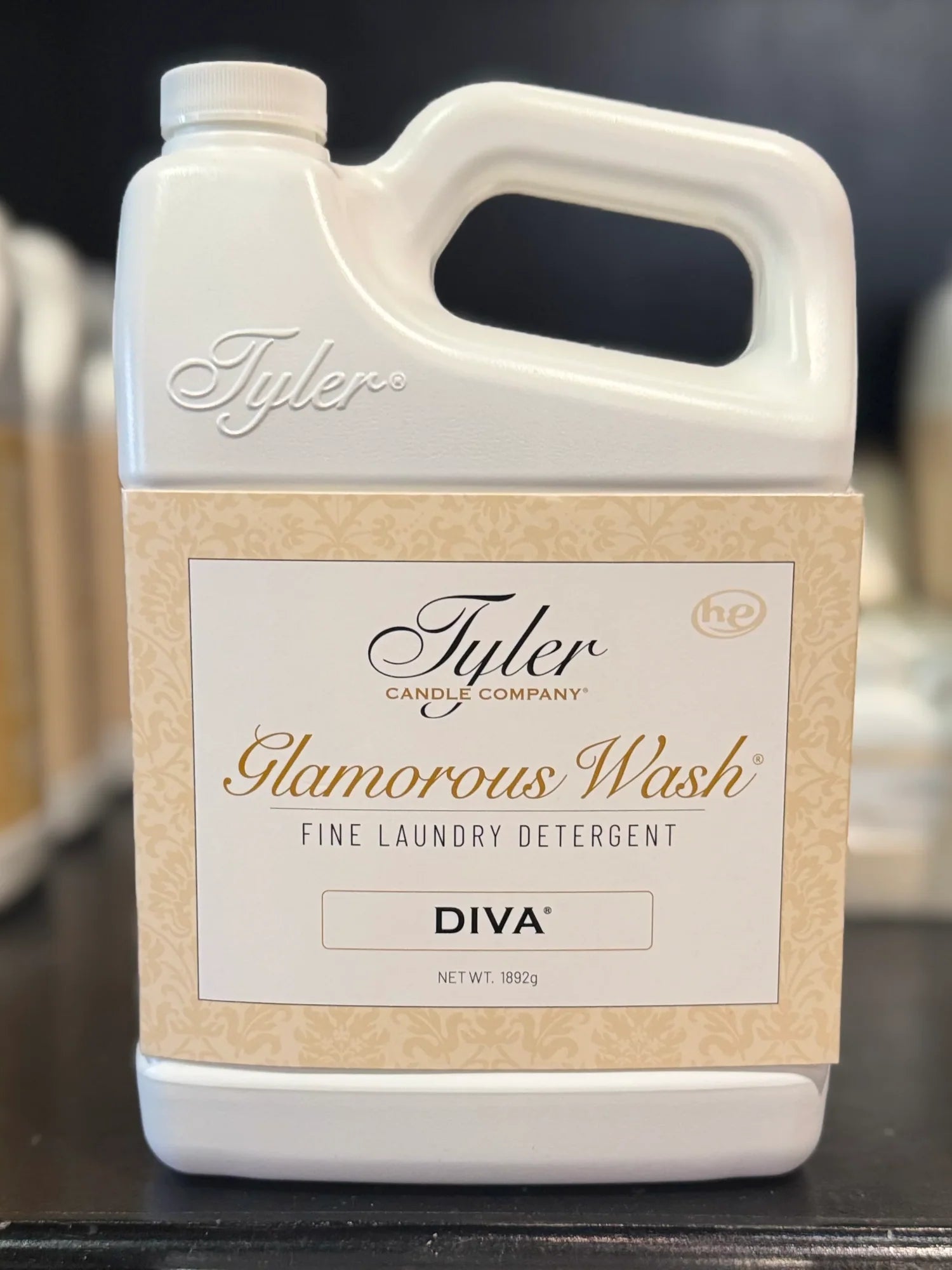 Diva Glamorous Wash Fine Laundry Detergent by Tyler Candles Half Gallon 1892g