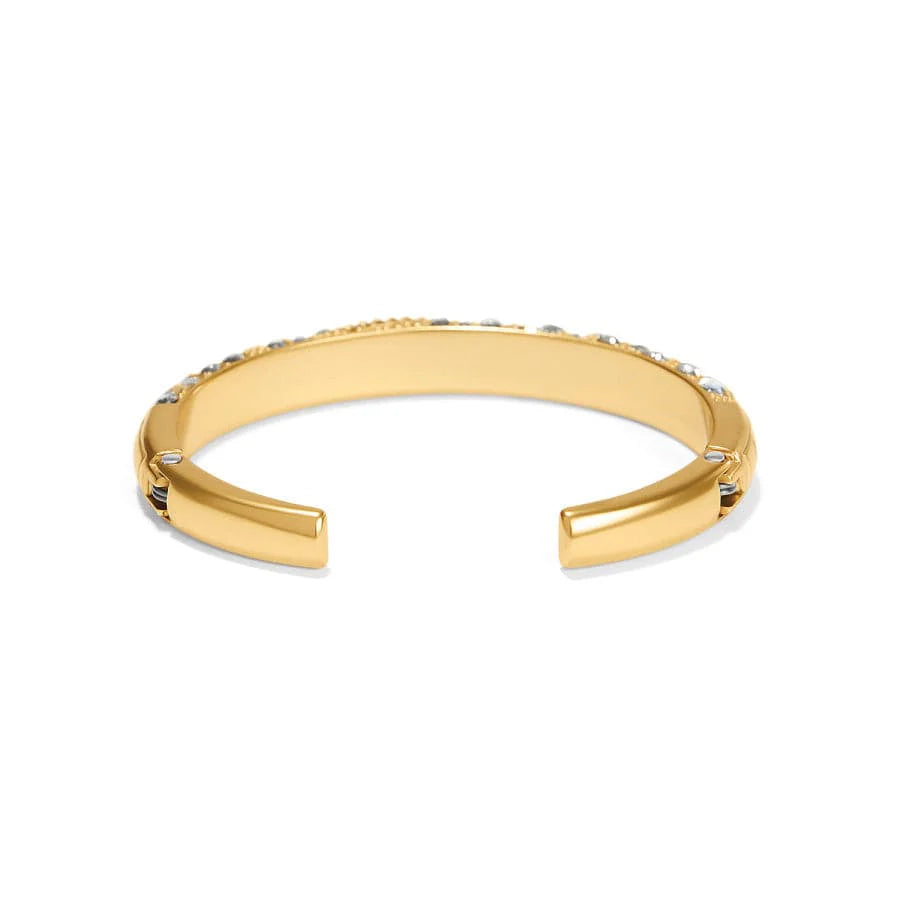 Brighton Trust Your Journey Golden Double Hinged Bangle — Accents Boutique, Marble Falls TX