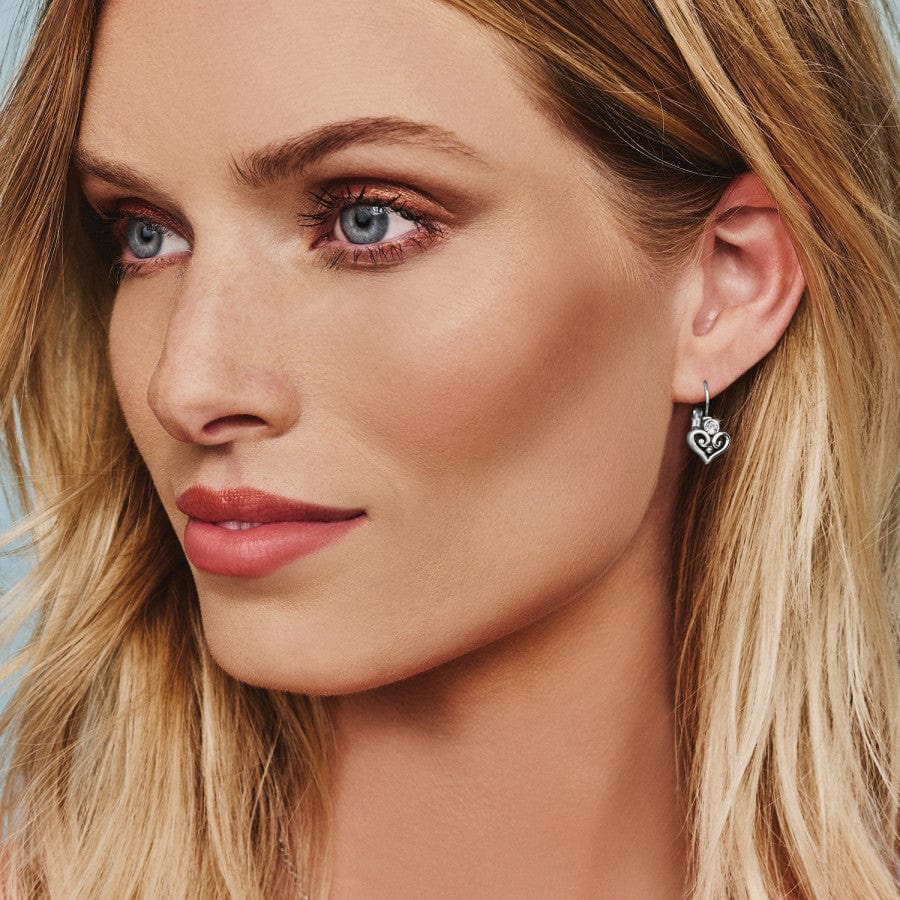 Brighton Alcazar Heart LVRBK Silver — Accents Boutique, Marble Falls TX