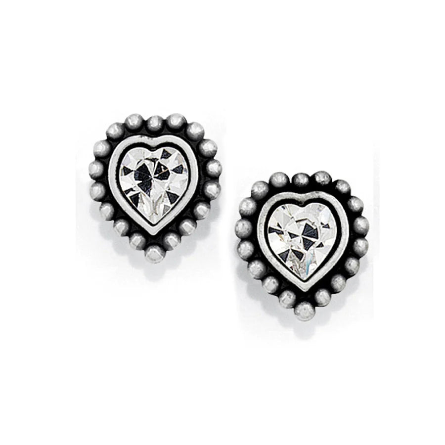 Brighton Shimmer Heart Mini Post Earrings — Accents Boutique, Marble Falls TX