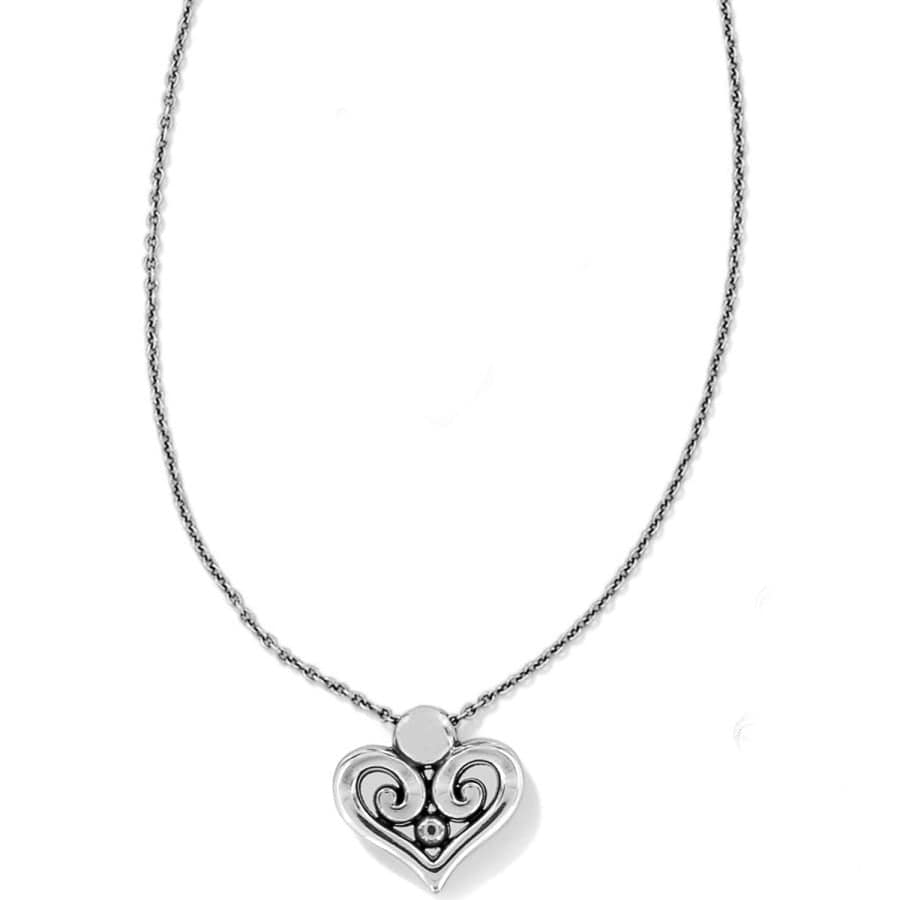 Brighton Alcazar Silver Heart Necklace — Accents Boutique, Marble Falls TX