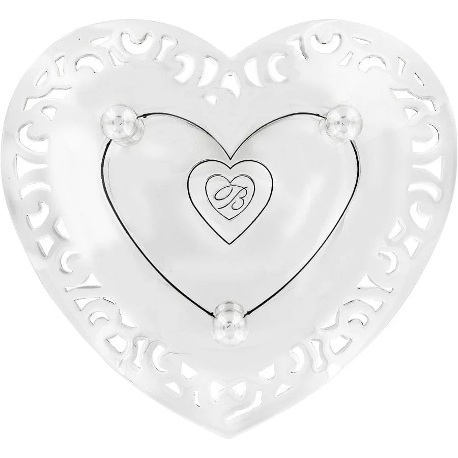 Brighton Lacie Daisy Trinket Heart Tray — Accents Boutique, Marble Falls TX