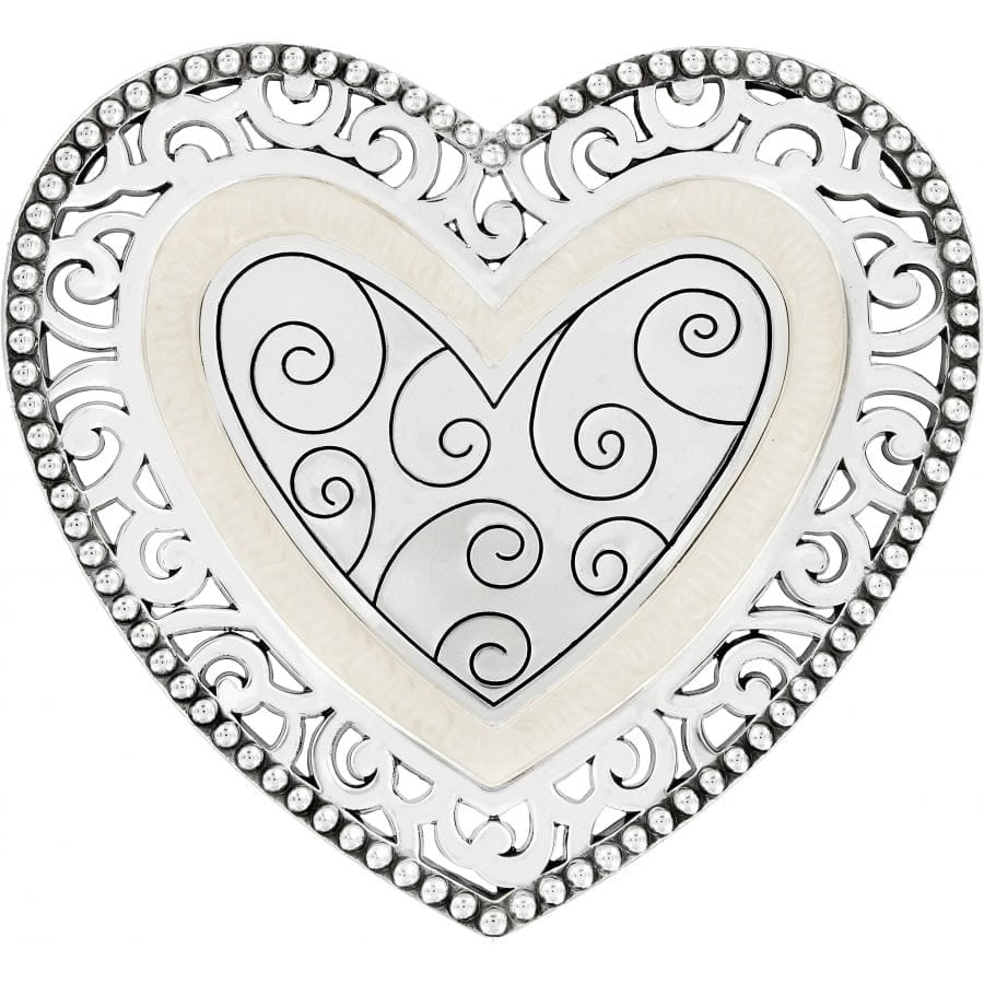 Brighton Lacie Daisy Trinket Heart Tray — Accents Boutique, Marble Falls TX