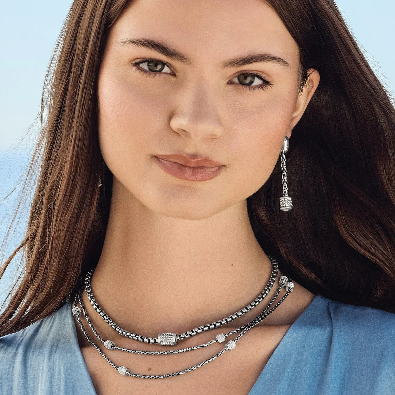 Brighton Meridian Solis Silver Necklace — Accents Boutique, Marble Falls TX