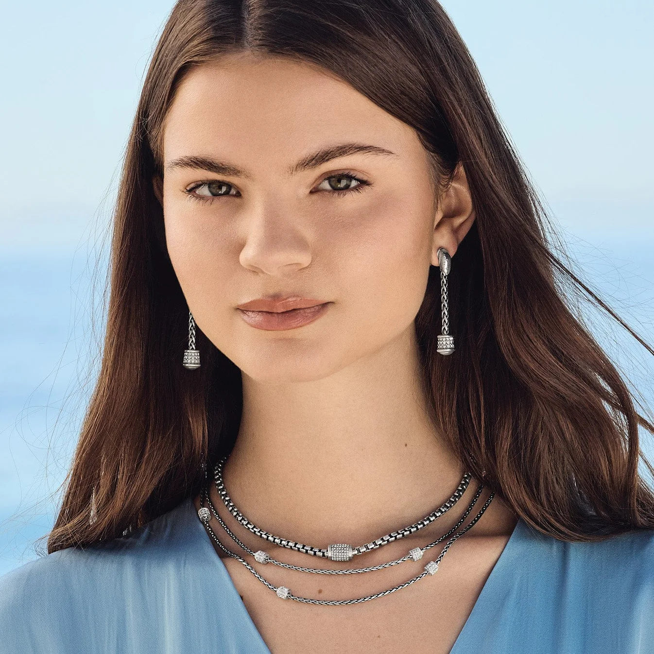 Brighton Meridian Solis Silver Necklace — Accents Boutique, Marble Falls TX