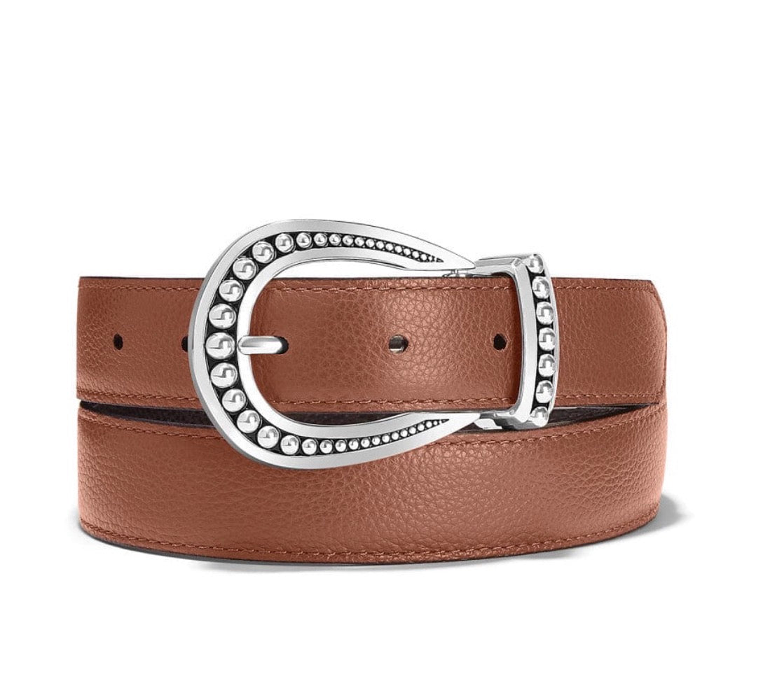 Brighton Really Tough Belt - Bourbon/Black